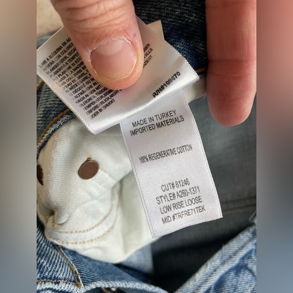 NEW AGOLDE LOW RISE LOOSE JEAN IN VAULT size 25 - Picture 11 of 11